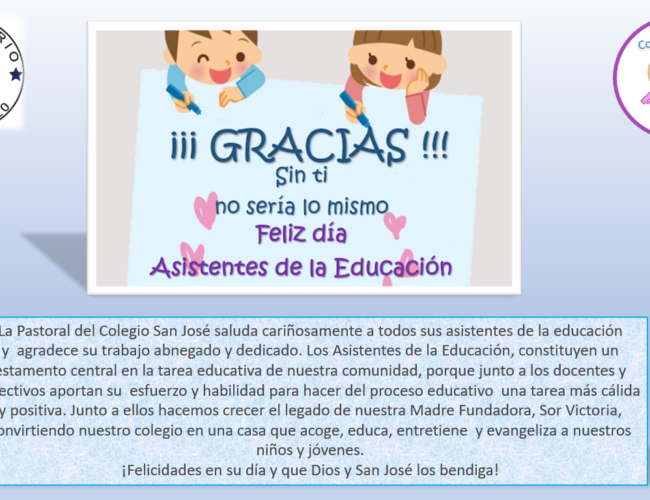 Saludos A los asistentes de la educación